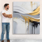 Canvas Print: "Gilded Flow"-3