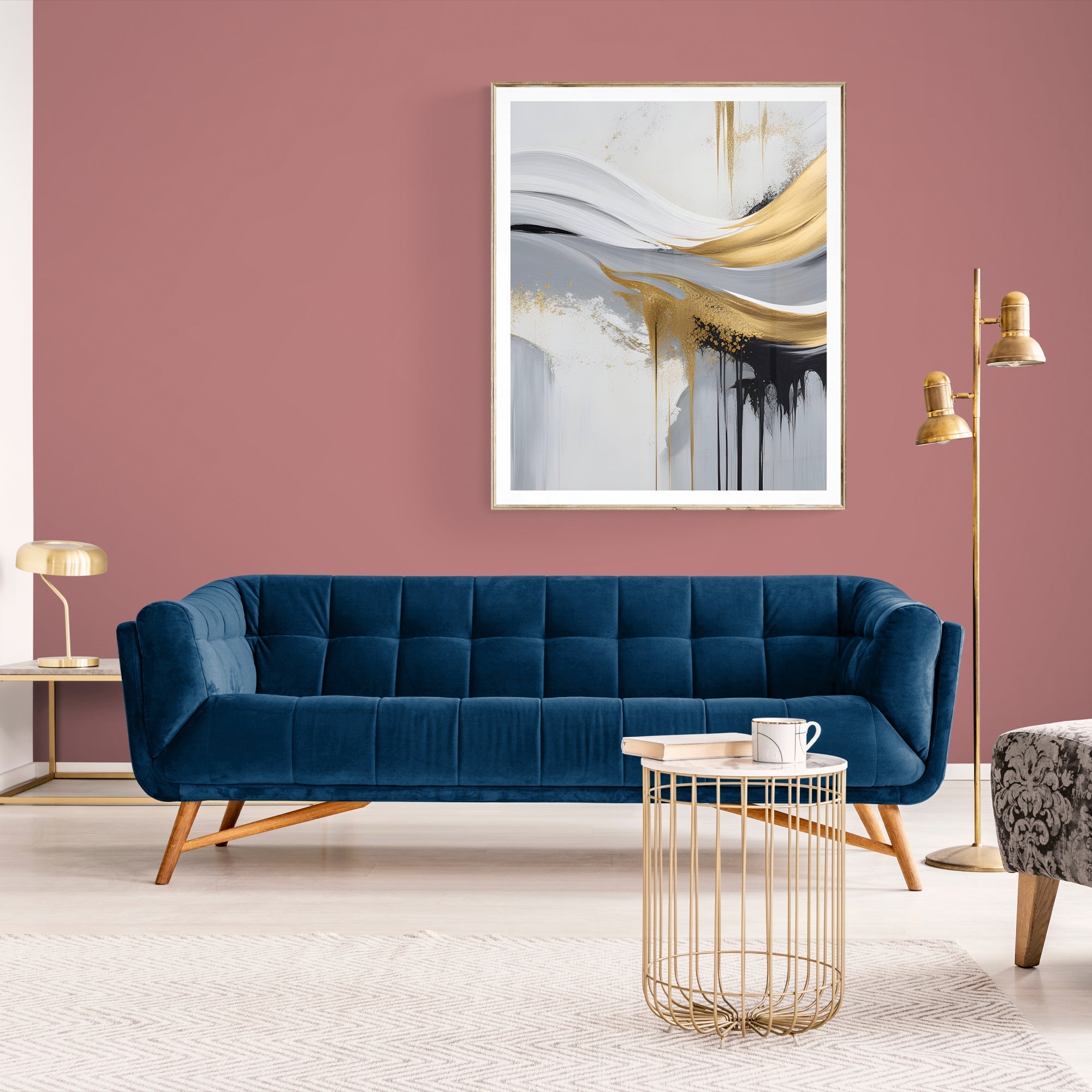 Canvas Print: "Gilded Flow"-1